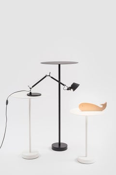 Danese Milano Bincan Small Table in White Metal by Naoto Fukasawa