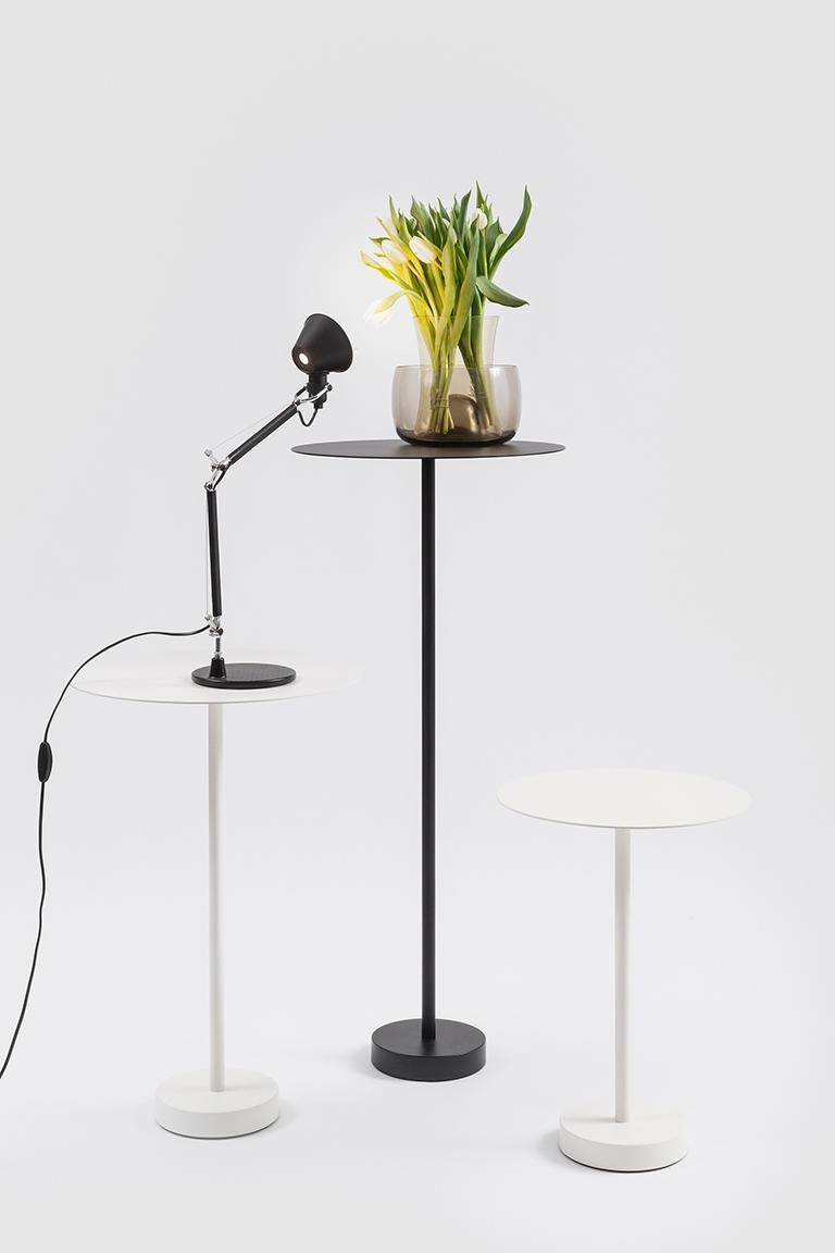 Modern Danese Milano Bincan Small Table in White Metal by Naoto Fukasawa For Sale