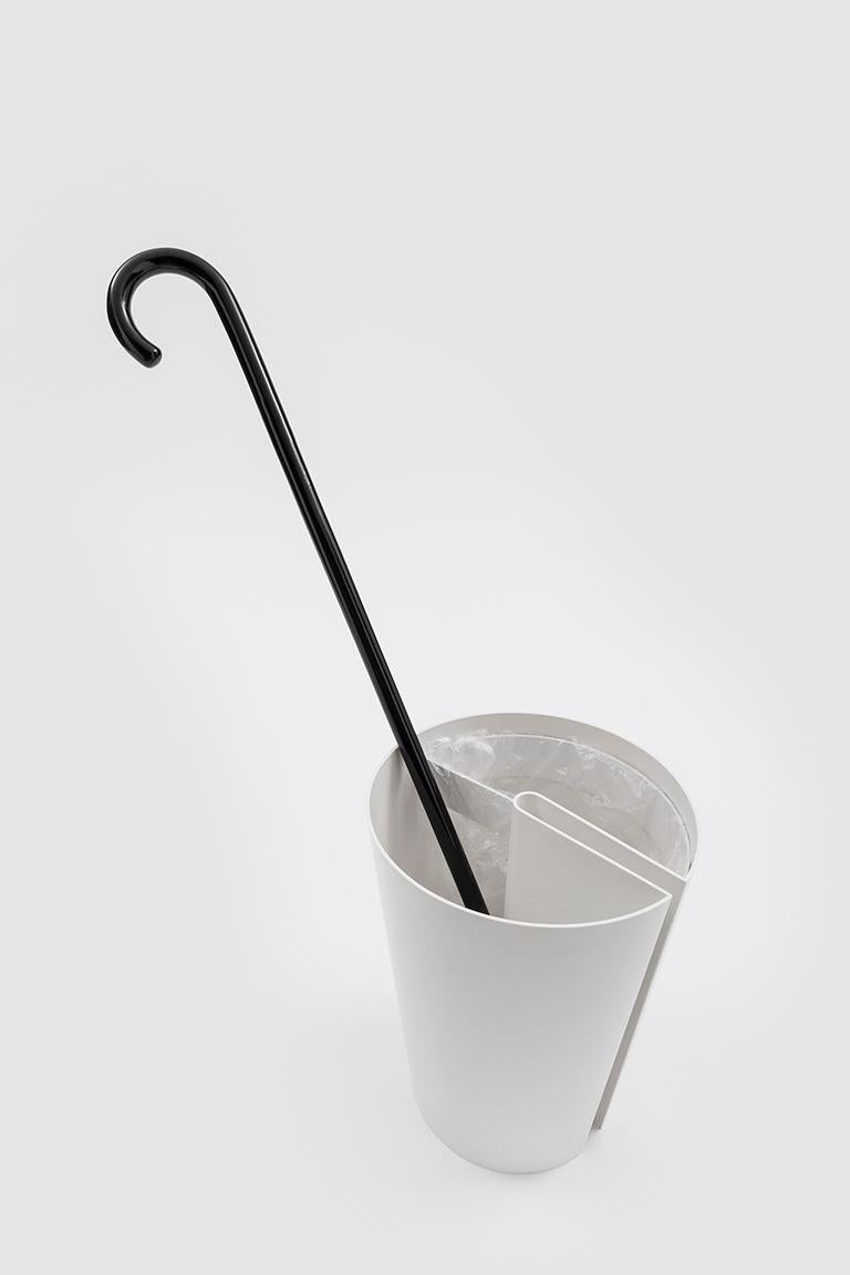 Danese Milano Bincan-Wasserpapierkorb in Weiß von Naoto Fukasawa (Moderne) im Angebot