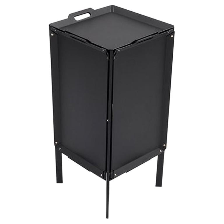 Danese Milano Double Life Storage Unit in Black Metal by Matali Crasset For Sale