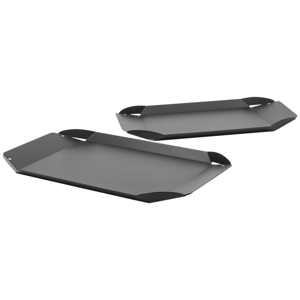 Danese Milano Elisabetta Large Tray in Charcoal Grey by Enzo Mari For Sale