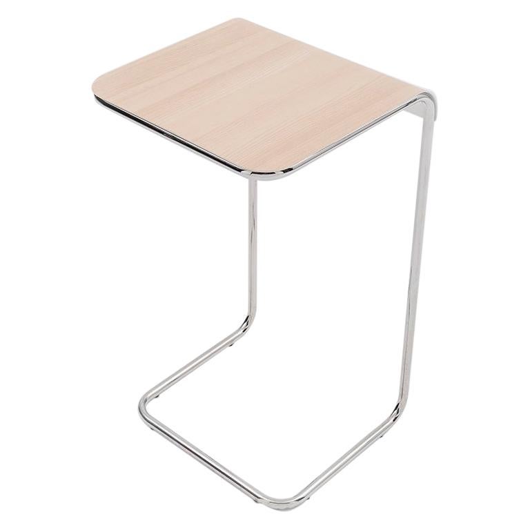 Danese Milano Farallon Large Side Table in Wood Top by Yves Béhar For Sale