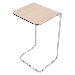 Danese Milano Farallon Large Side Table in Wood Top by Yves Béhar