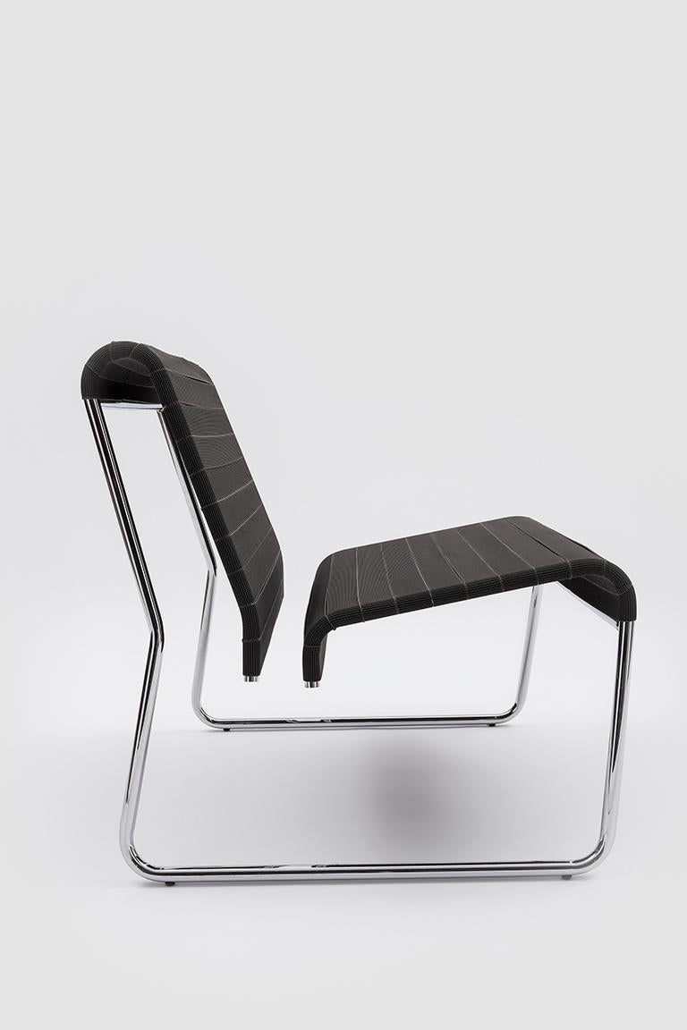 Modern Danese Milano Farallon Lounge Chair in Charcoal Grey by Yves Béhar For Sale