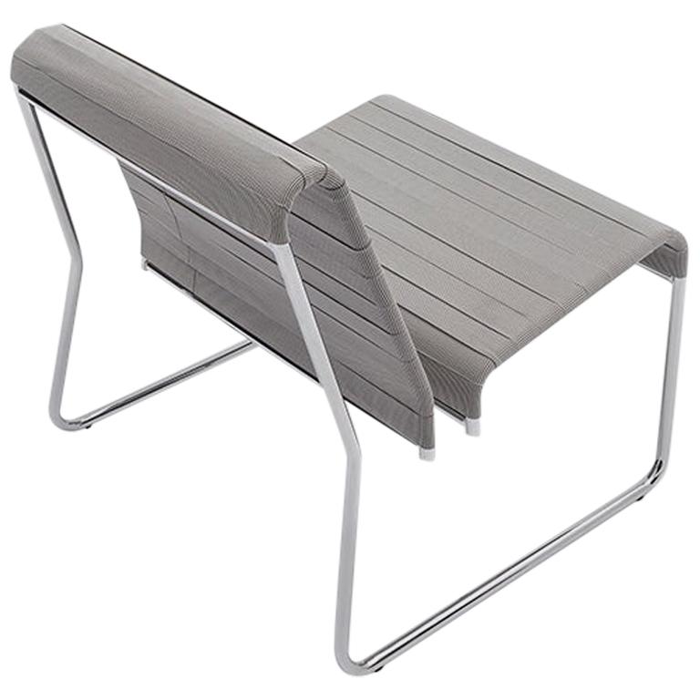 Danese Milano Farallon Lounge Chair in Light Grey by Yves Béhar For Sale