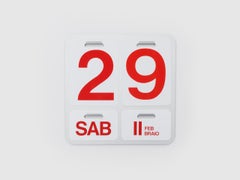 Danese Milano Formosa French Letters for Perpetual Wall Calendar by Enzo Mari