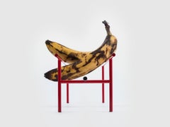 Danese Milano Fruit Bowl No 5.5 in Chrome and Red by Ron Gilad