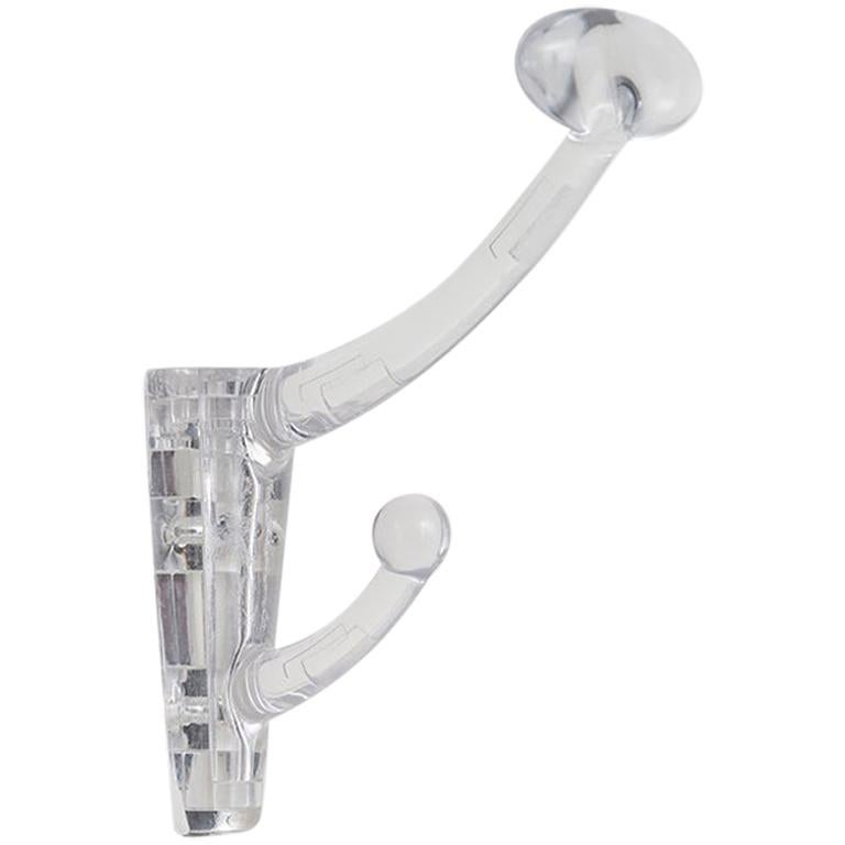 Danese Milano Hang Up Transparent Coat Hook by Paolo Rizzatto For Sale