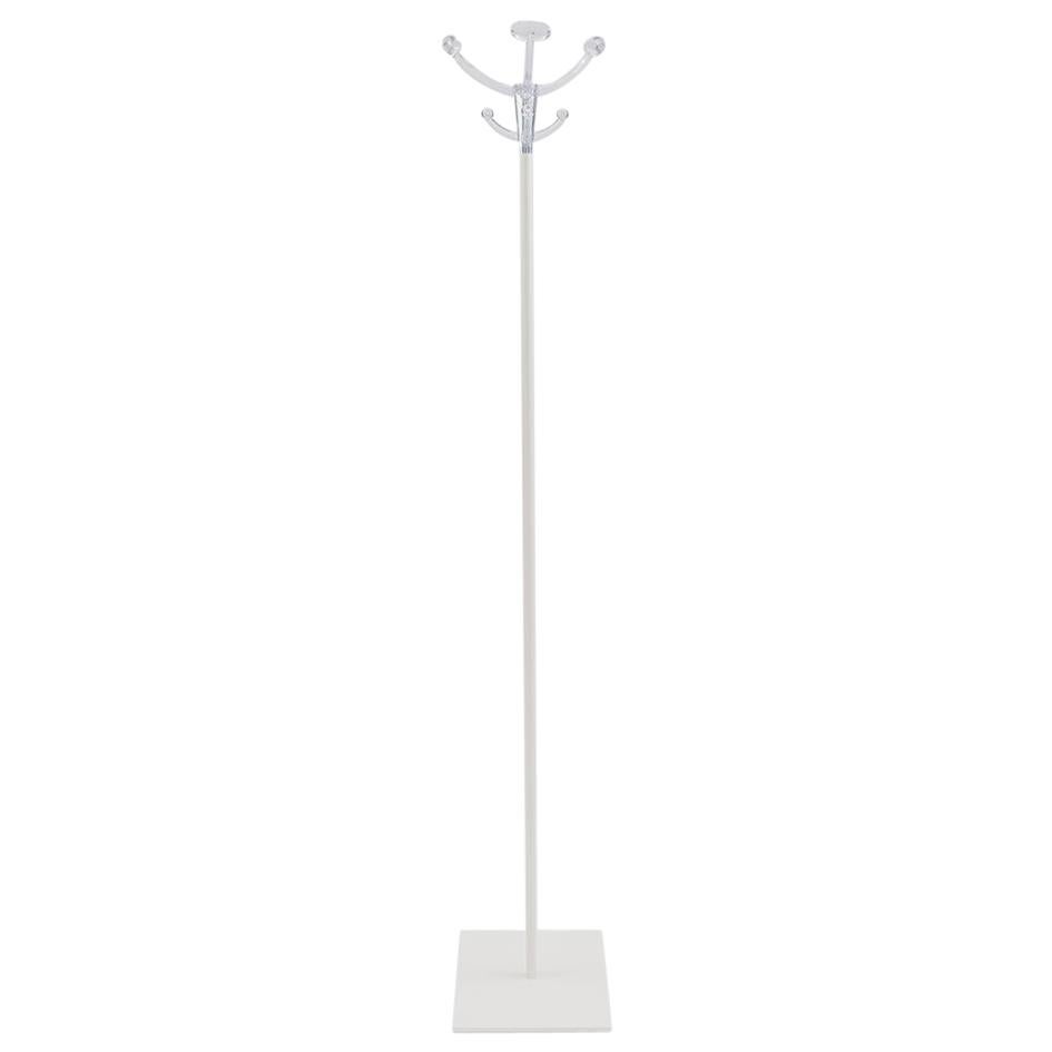 Danese Milano Humphrey Basic White Coat Stand with Hanger by Paolo Rizzatto For Sale