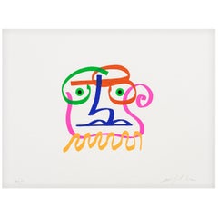 Danese Milano I Volti, Due Signed Print by Mimmo Paladino