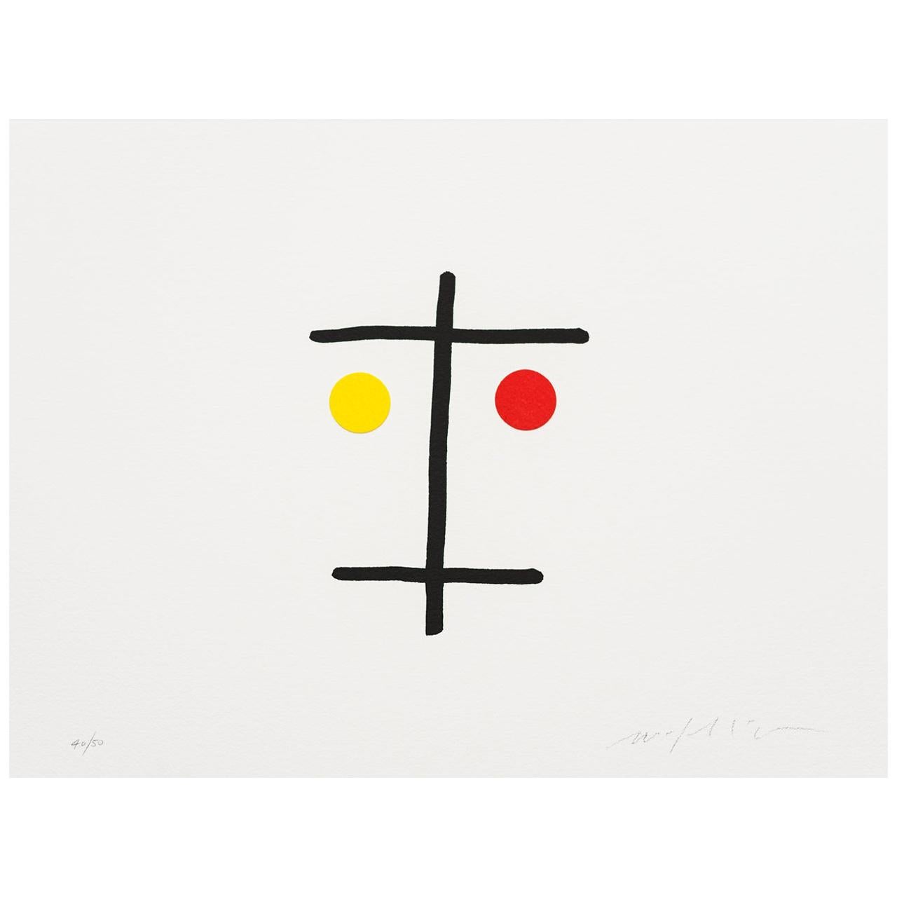 Danese Milano I Volti, Tre Signed Print by Mimmo Paladino For Sale
