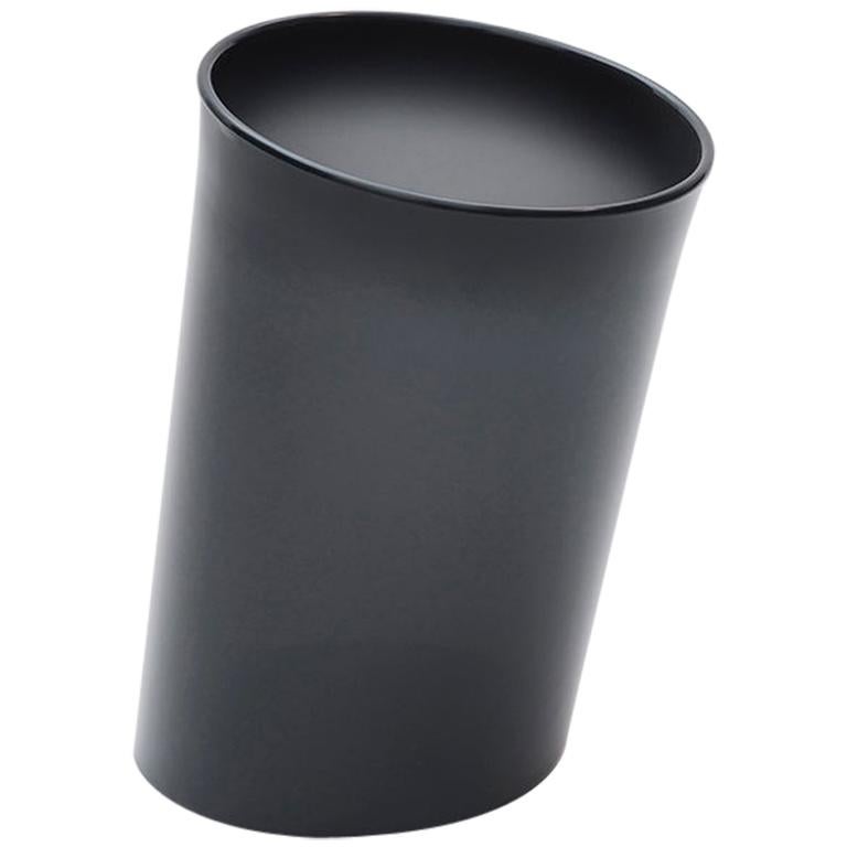 Danese Milano In Attesa Wastepaper Basket in Graphite by Enzo Mari For Sale