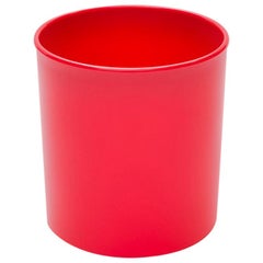 Danese Milano Koro Wastepaper Basket in Red by Enzo Mari