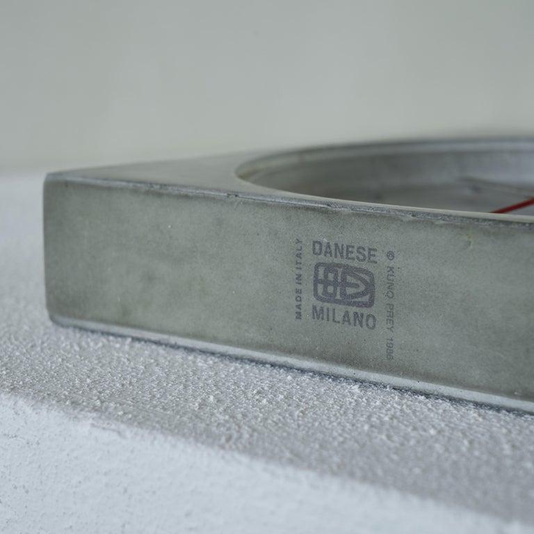 Danese Milano Kuno Prey Concrete Clock, 1986 For Sale 1