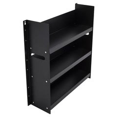 Danese Milano Livorno 60 Black Bookcase in Metal by Marco Ferreri