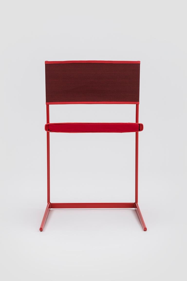 Danese Milano, Moritz-Stuhl in Rot von Jean Nouvel (Moderne) im Angebot