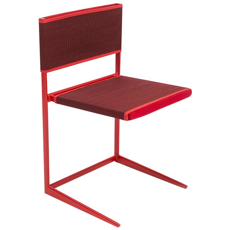 Danese Milano Moritz Chair in Red by Jean Nouvel For Sale
