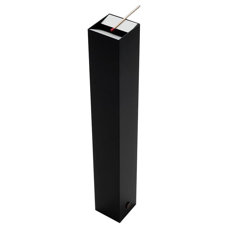 Danese Milano Ponza Floor Ashtray in Black Aluminum by Bruno Munari For  Sale at 1stDibs