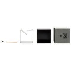 Danese Milano Small Cubo Ashtray in Black Aluminum by Bruno Munari