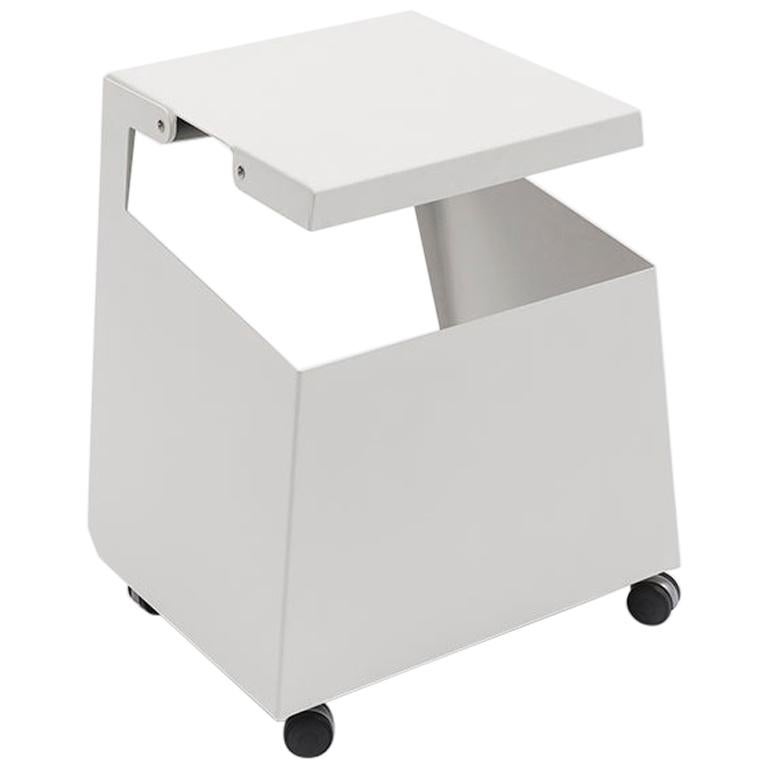 Danese Milano Smith Multipurpose Cart in White Metal by Jonathan Olivares For Sale