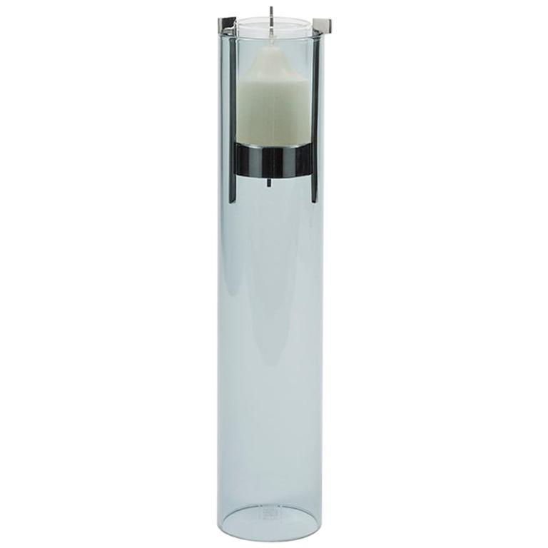 Danese Milano Stromboli Candle Holder in Pyrex Glass by Bruno Munari For Sale