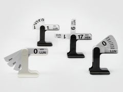 Danese Milano Timor Perpetual English Calendar in White by Enzo Mari