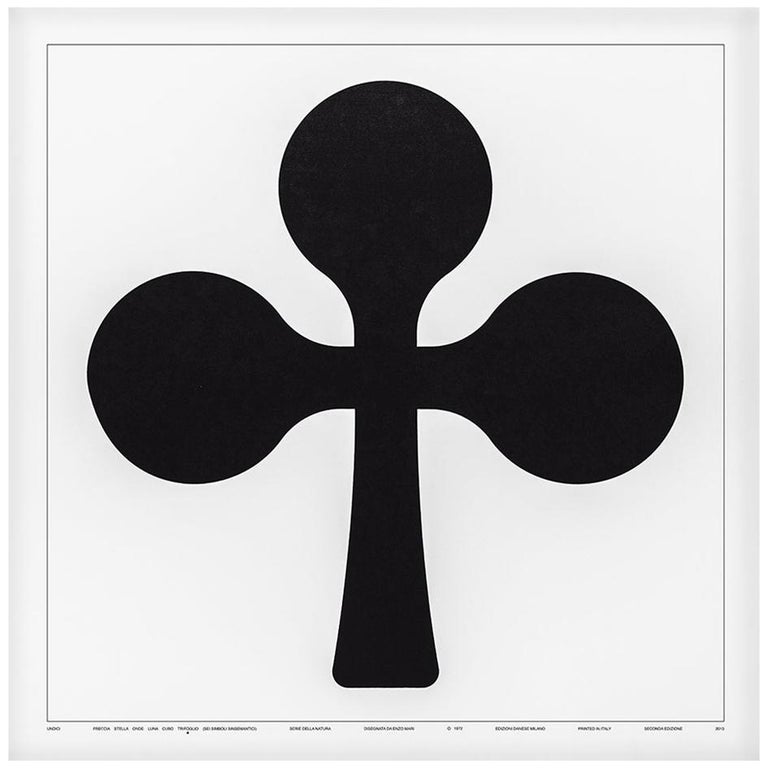 Danese Milano Undici Trifoglio Print By Enzo Mari For Sale At 1stdibs