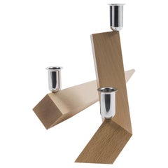 Porte-bougies Danese Milano Venezia Legno en bois de Ron Gilad