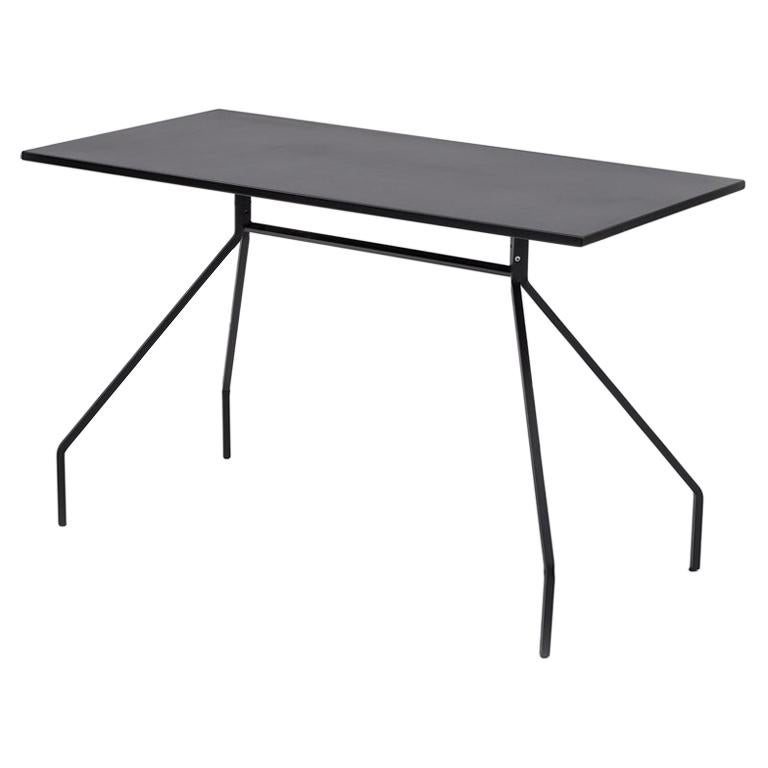 Danese Milano X&Y Medium Desk in Black Metal by Paolo Rizzatto For Sale