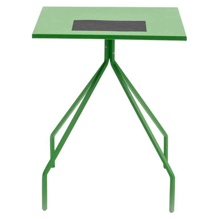 Danese Milano X&Y Small Desk in Green Metal by Paolo Rizzatto