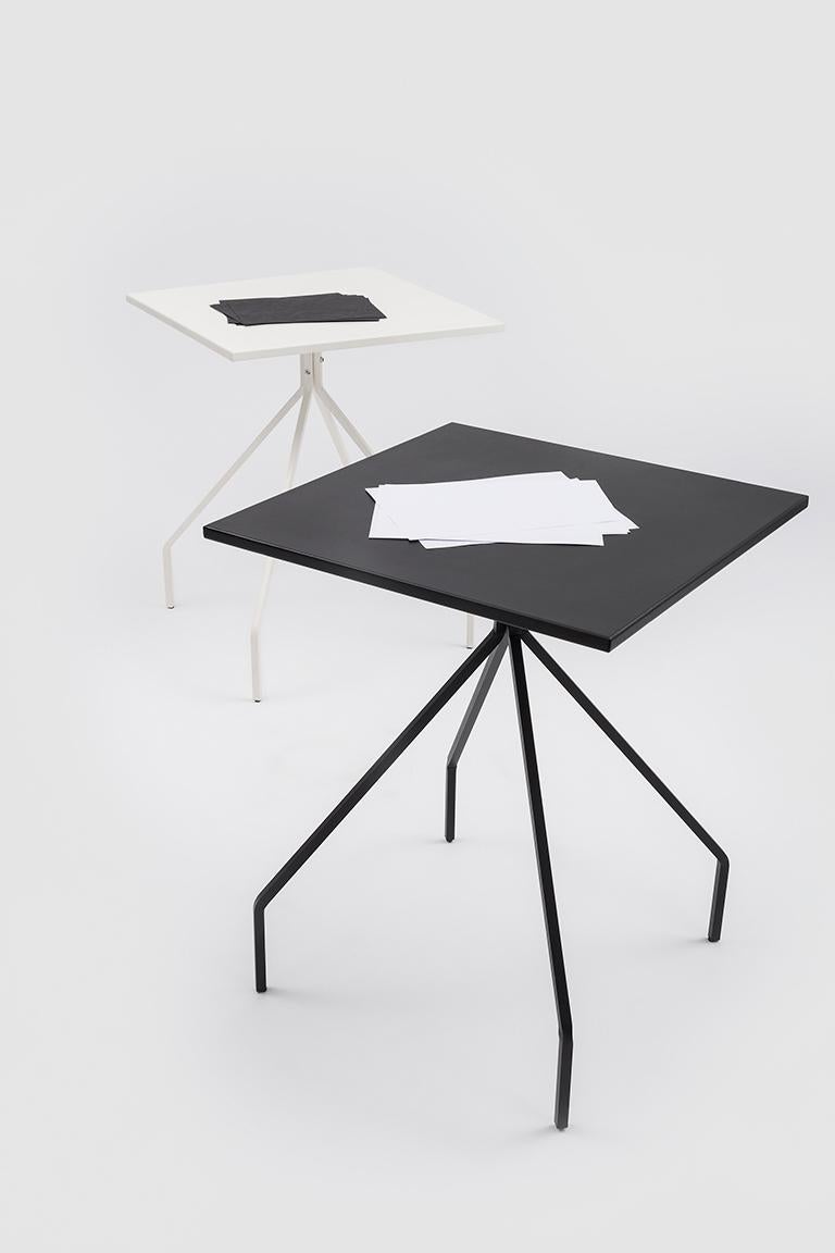 Danese Milano X&Y Kleiner Schreibtisch aus weißem Metall von Paolo Rizzatto (Moderne) im Angebot