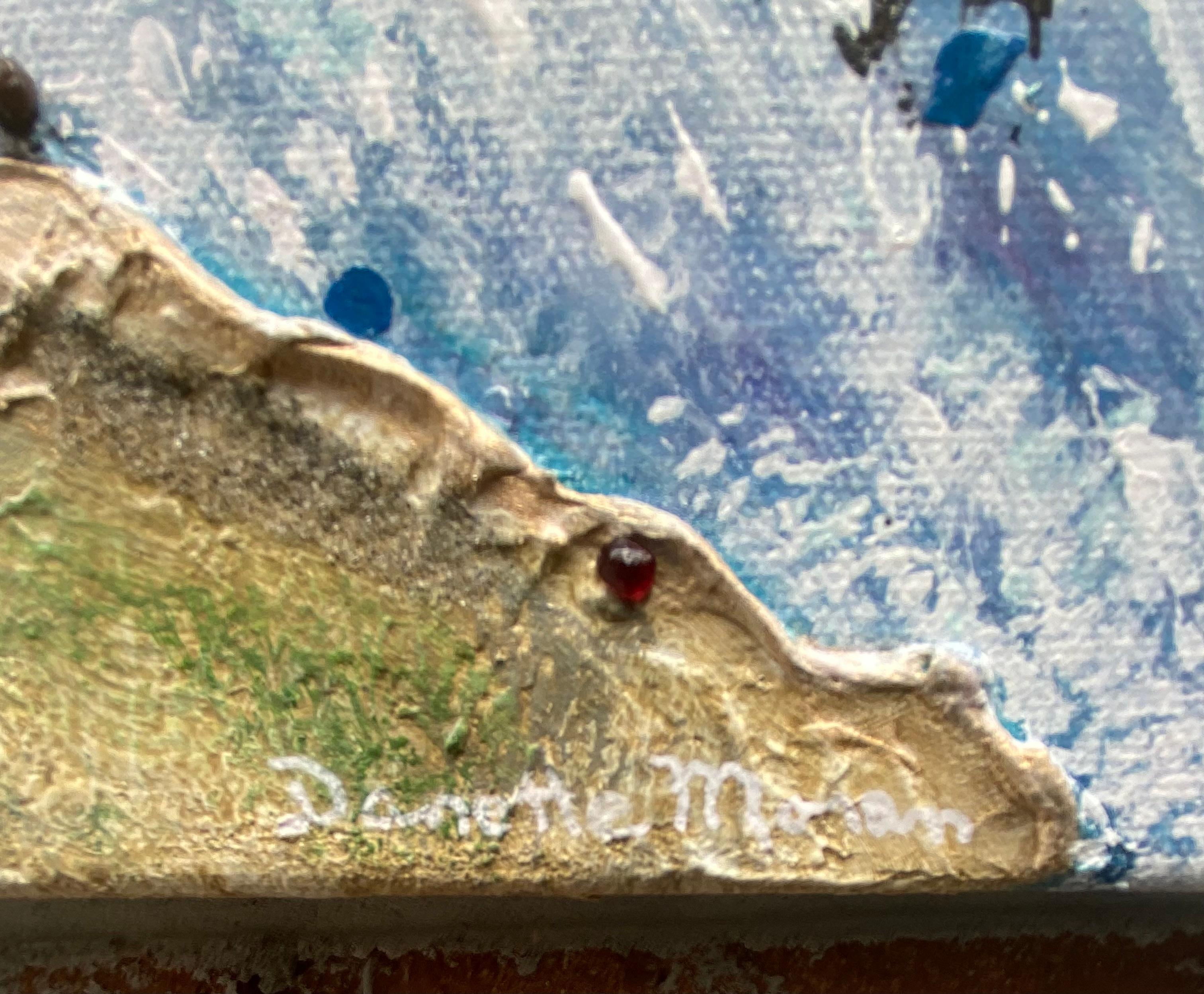 Mountain Stream - Colorado Landschaft, Acrylgemälde in Acryl – Painting von Danette Moran