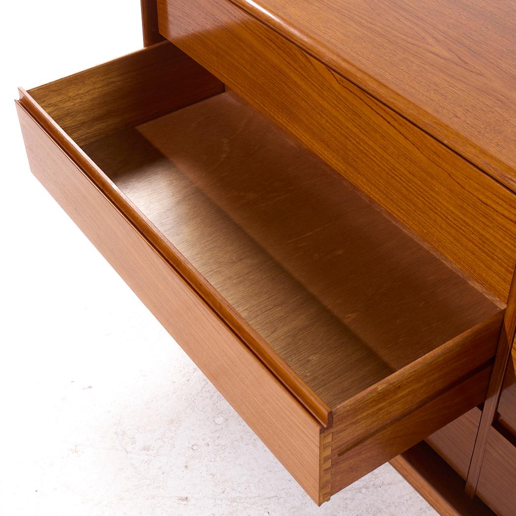 Teak Danflex - Comò a 6 cassetti in teak danese del Medioevo in vendita