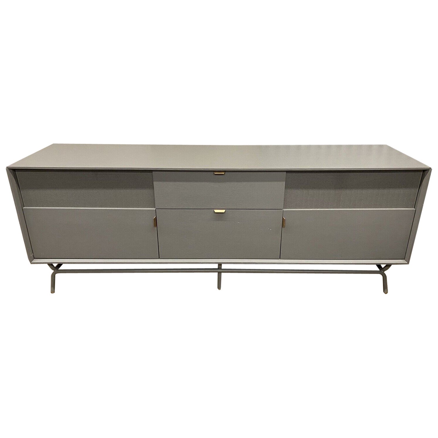 Dang 2 Door 2 Drawer Grey Media Stand Console Credenza by Blu Dot