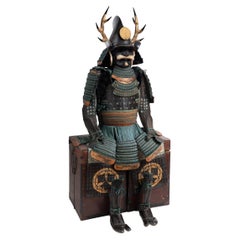 Dangae do tosei gusoku Ein blau lackiertes Samurai-Wappen mit cuirass im doppelten Stil  