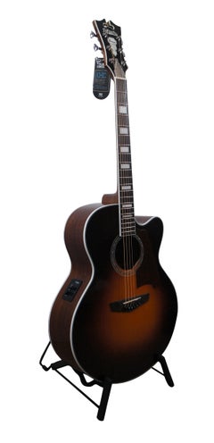 D'Angelico New York Premier Madison Jumbo Acoustic Electric Sunburst MOP Guitar