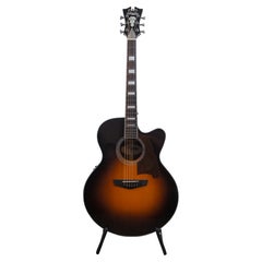 D'Angelico New York Premier Madison Jumbo Acoustic Electric Sunburst MOP Guitar 