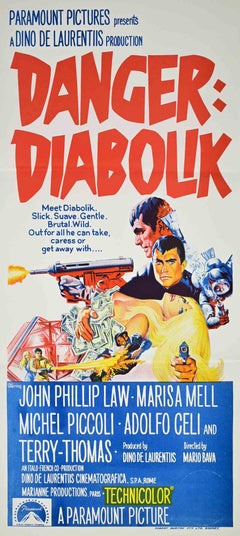 Danger: Diabolik - Offset poster - 1970s