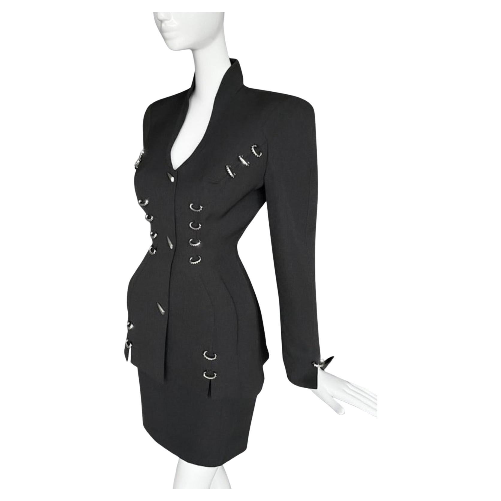 Dangerous Hot Thierry Mugler Archival SS 1994 Piercing ! Combinaison d'ensemble
