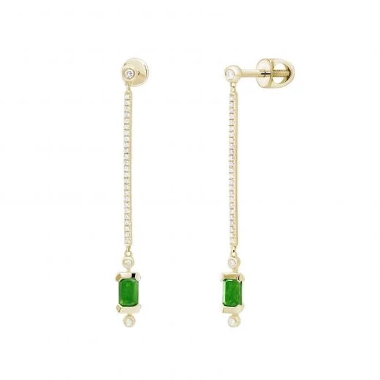 Orecchini pendenti in oro bianco 14k con diamante e zaffiro blu per lei In condizioni discrete in vendita a Genève, GE