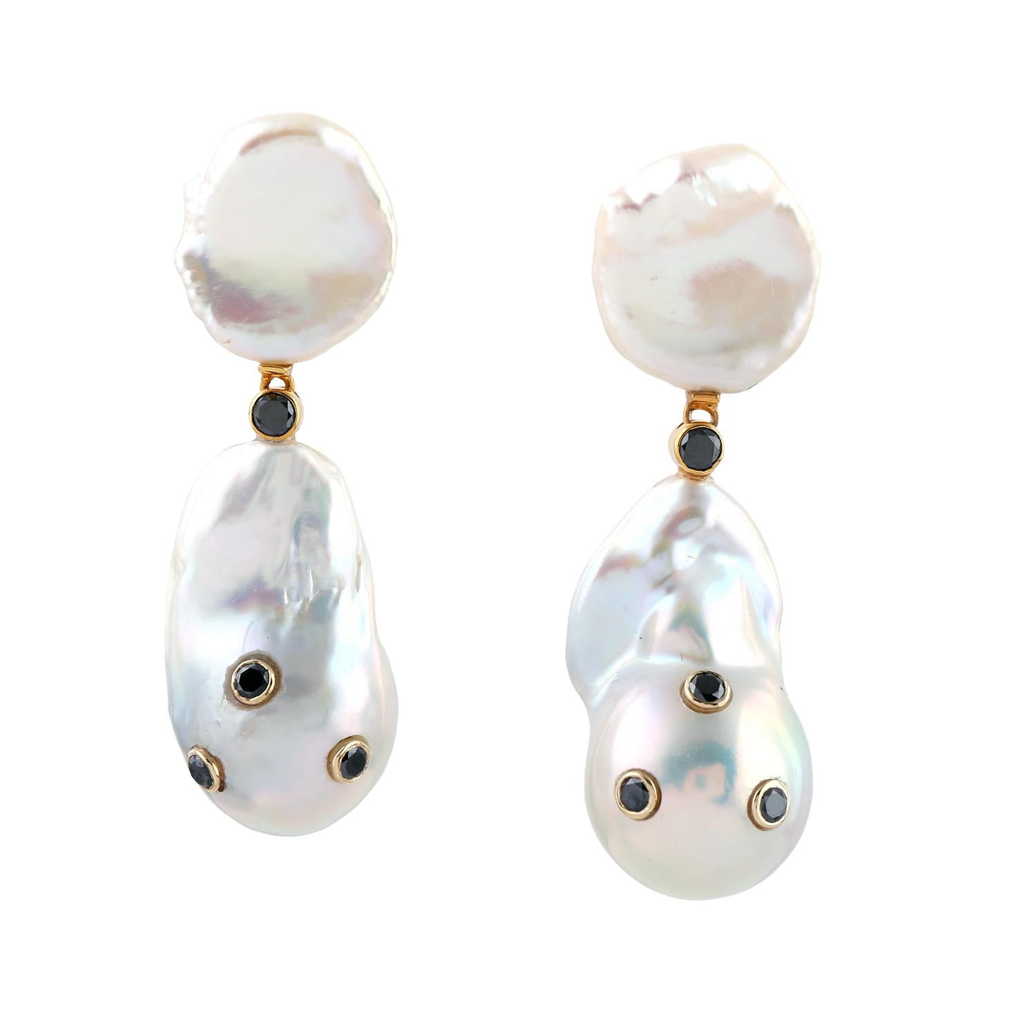 celine pearl drop earrings