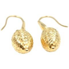 Dangle Earrings 14 Karat Yellow Gold