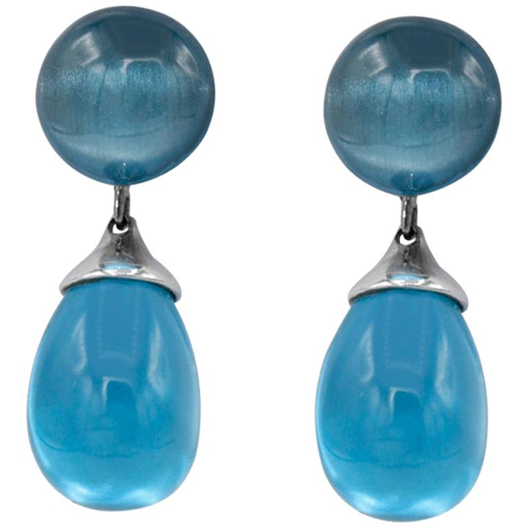 Crystal Rope Epic Dangle 18k Gold Plated Earrings main image 0