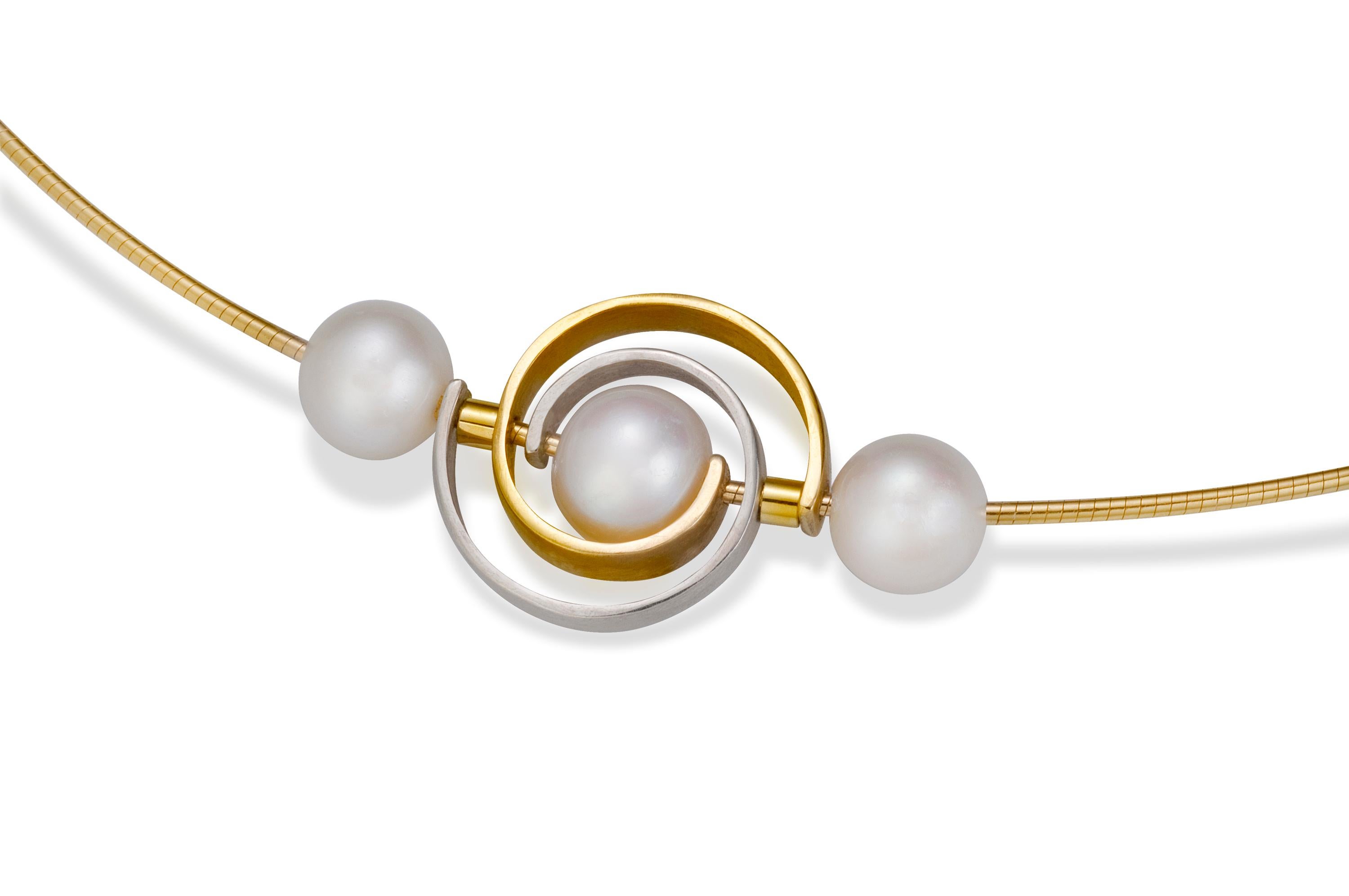 Dangle Earrings with Baroque Tahitian Pearl Earrings in Sterling Silver For Sale 2
