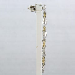 Dangle Earrings with brilliant cut diamonds up to 1.40ct 4.2 grams 18k gold