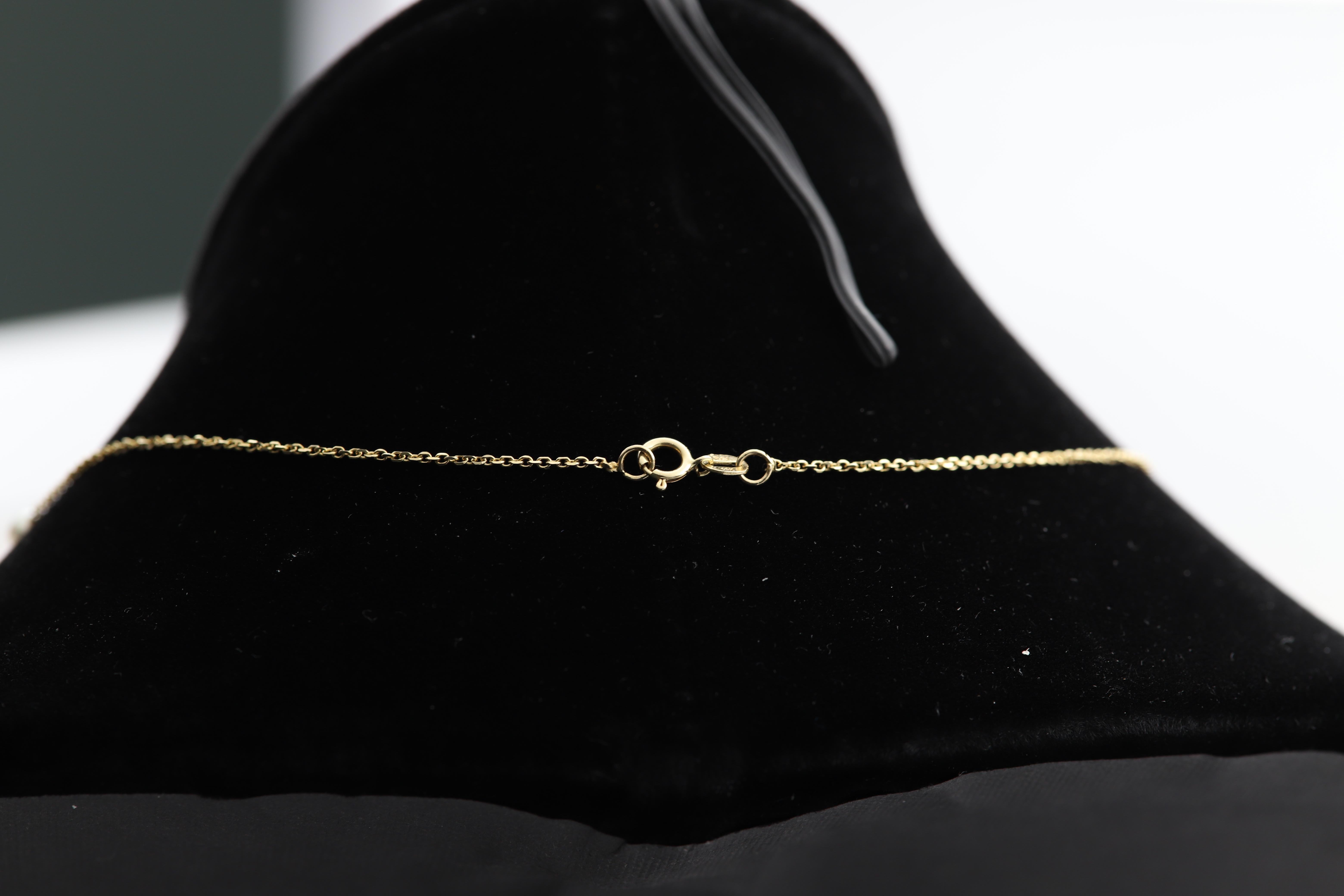 Dangle Pearl Necklace 14 Karat Yellow Gold Bead Pearls Dangling For Sale 3