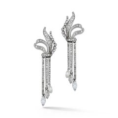 Dangling Diamond Earrings