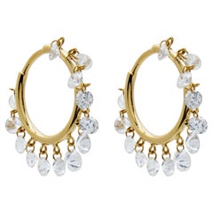 Baumelnde Diamant-Reifen aus Gelbgold
