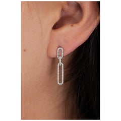 Boucles d'oreilles en diamant A Link 0.39 cts.