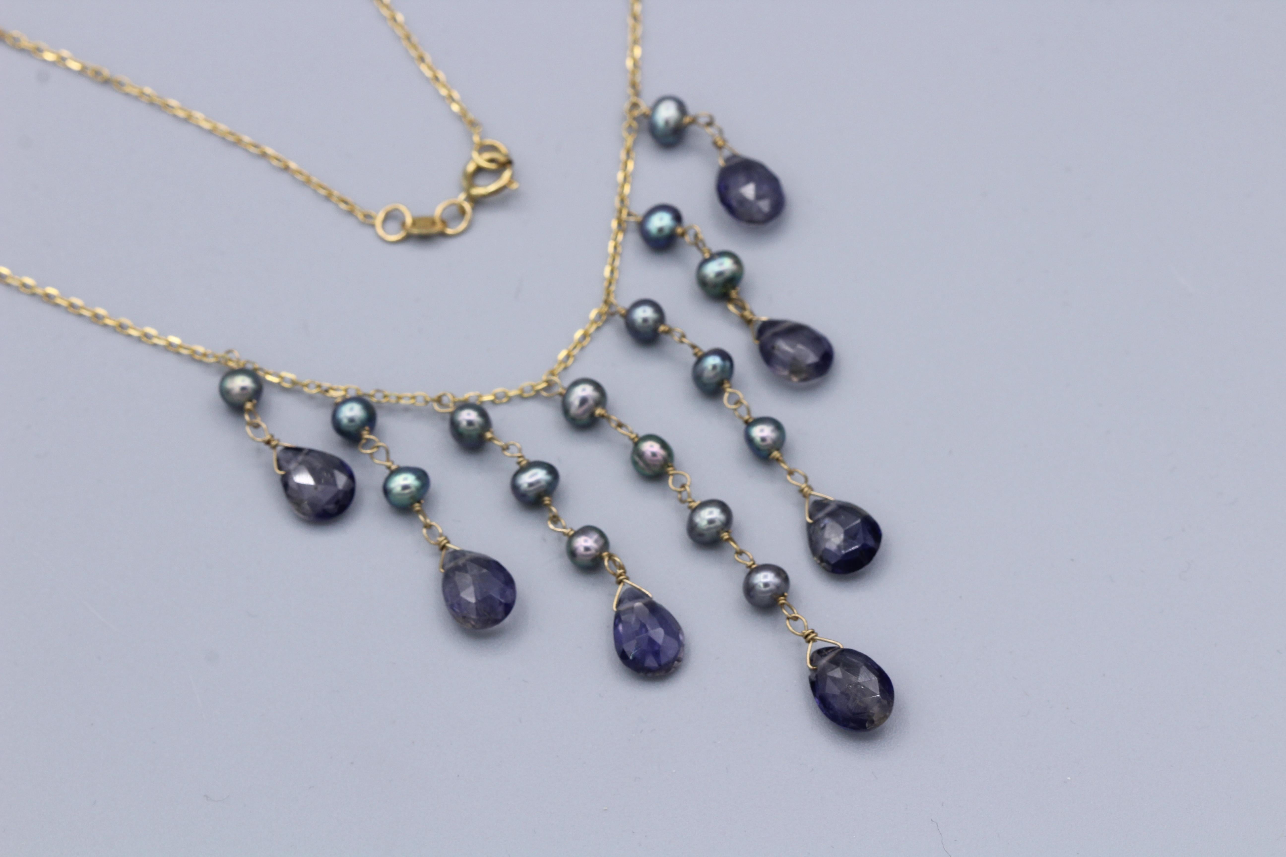 blue amethyst necklace